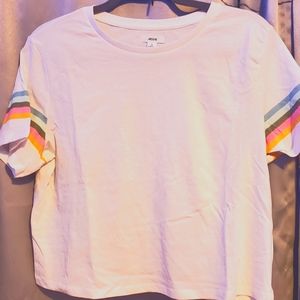 Ardene Crop top, White, size large